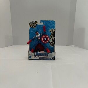 Marvel Avengers Bend and Flex Captain America Action Figure Toy‎ 6-inch